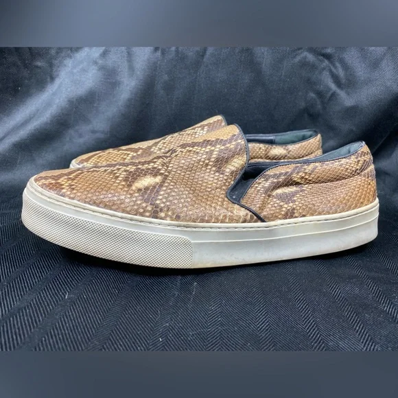 Celine Python Snakeskin Slip-on Sneakers Skater Almond Toe - Picture 5 of 14